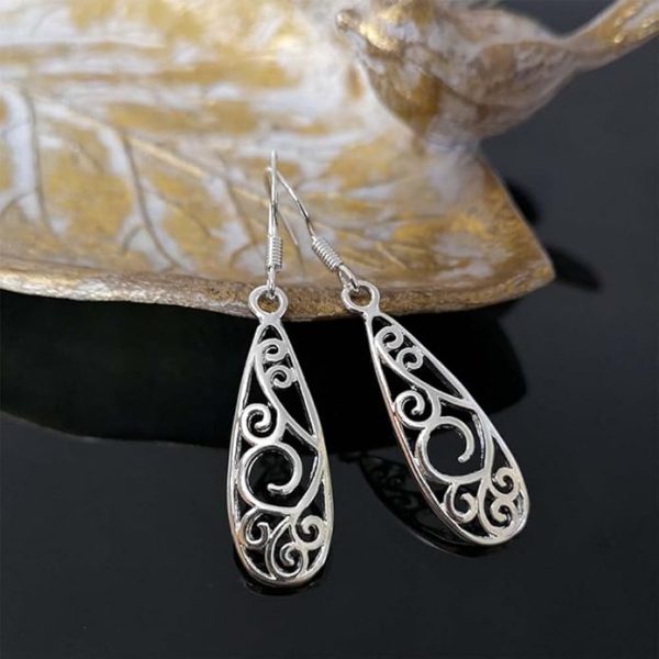Silver Waterdrop Earrings – S925 Sterling Silver Elegant Drop Earrings - Image 5