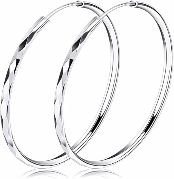 5CM 925 Sterling Silver Hoop Earrings for Women – Elegant & Stylish Jewelry - Image 5