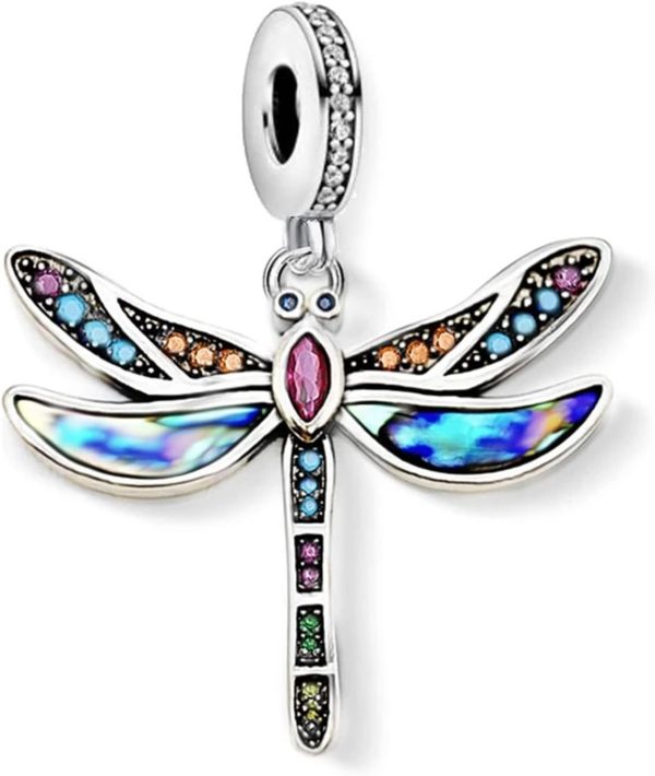 Glow-in-the-Dark Firefly Charm – Multicolored Sterling Silver Nature Pendant - Image 6