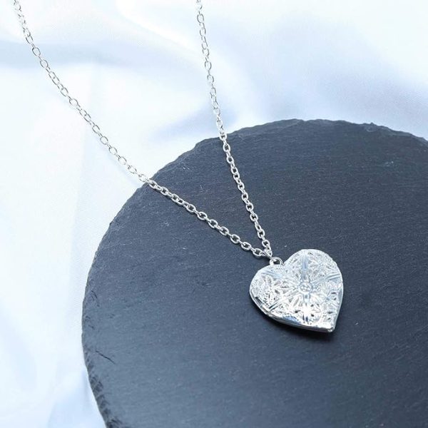 Heart Locket Necklace – S925 Sterling Silver Timeless Keepsake Pendant - Image 5