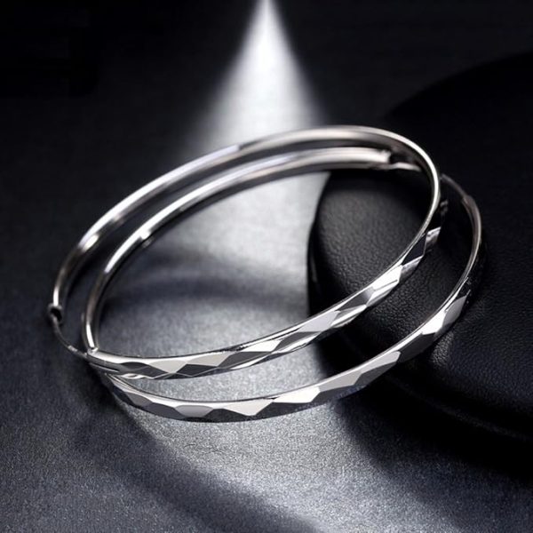 5CM 925 Sterling Silver Hoop Earrings for Women – Elegant & Stylish Jewelry - Image 3