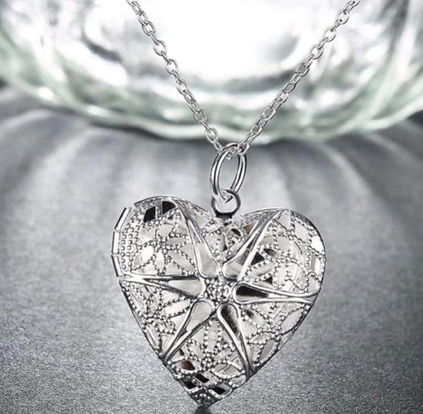 Heart Locket Necklace – S925 Sterling Silver Timeless Keepsake Pendant - Image 3