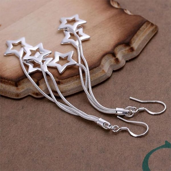 Shooting Stars Earrings – Stunning S925 Sterling Silver Celestial Jewelry - Image 2