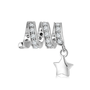 Shooting Star Charm – 925 Sterling Silver Celestial Pendant for Wishes and Dreams