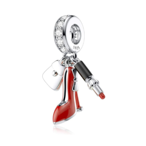 High Heel Shoes Charm – 925 Sterling Silver Elegant Fashion Pendant