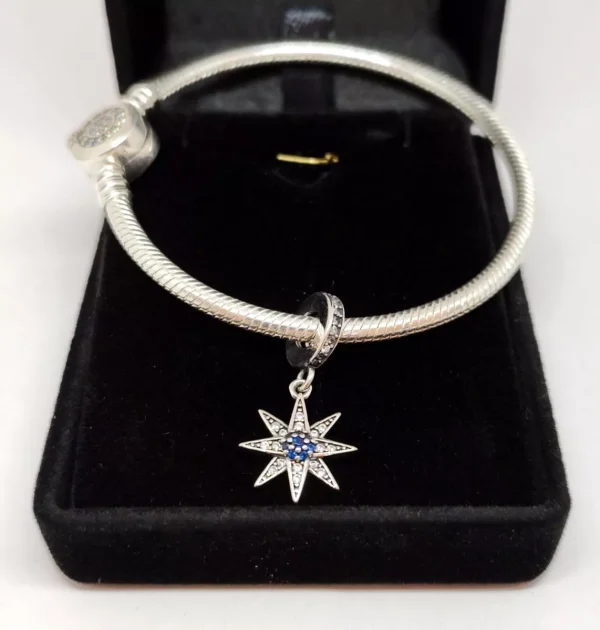Shining Star Charm – Sparkling Sterling Silver Celestial Pendant - Image 3