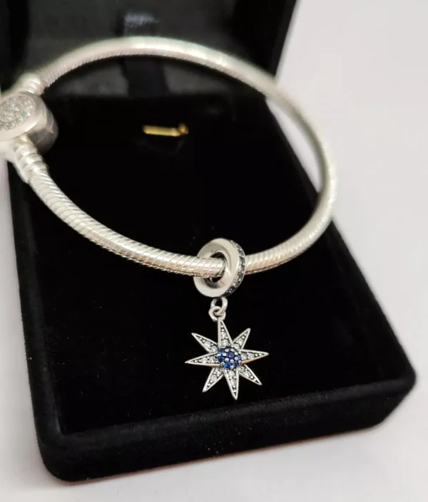 Shining Star Charm – Sparkling Sterling Silver Celestial Pendant - Image 2