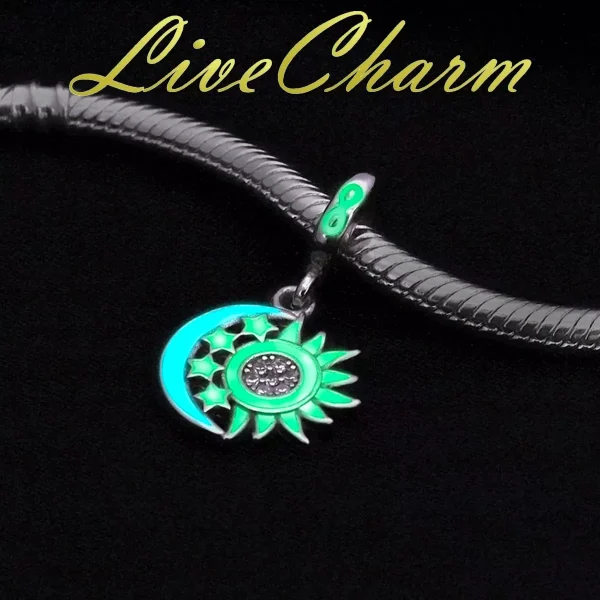Celestial Sun & Moon Charm – Sterling Silver Cosmic Balance Pendant - Image 5