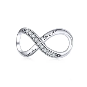 Family Forever Infinity Charm β 925 Sterling Silver Pendant