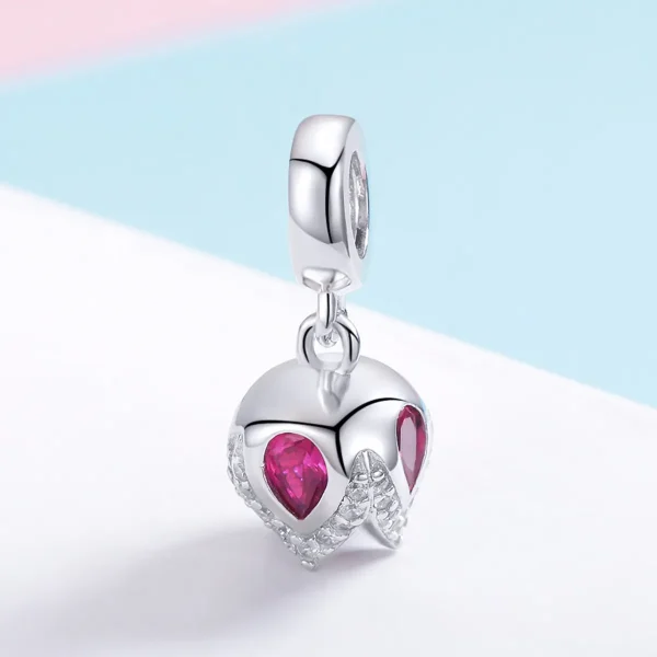 Tulip Charm – 925 Sterling Silver Floral Pendant - Image 4