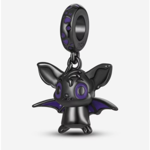 Gothic Vampire Bat Charm – Mysterious 925 Sterling Silver Halloween Pendant