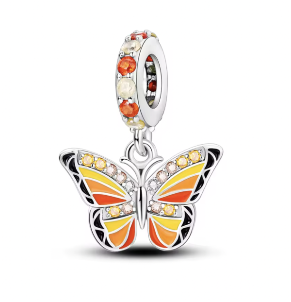 Ethereal Butterfly Charm – 925 Sterling Silver Elegant Pendant for Bracelets - Image 4