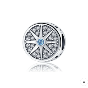 Azimuth Star Charm – Celestial S925 Sterling Silver Pendant for Guidance & Balance
