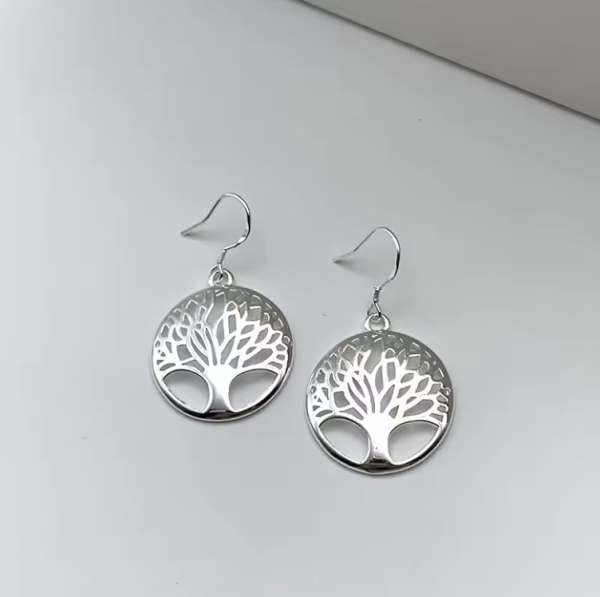 Celtic Tree of Life Earrings – S925 Sterling Silver Symbol of Growth & Strength - Image 3