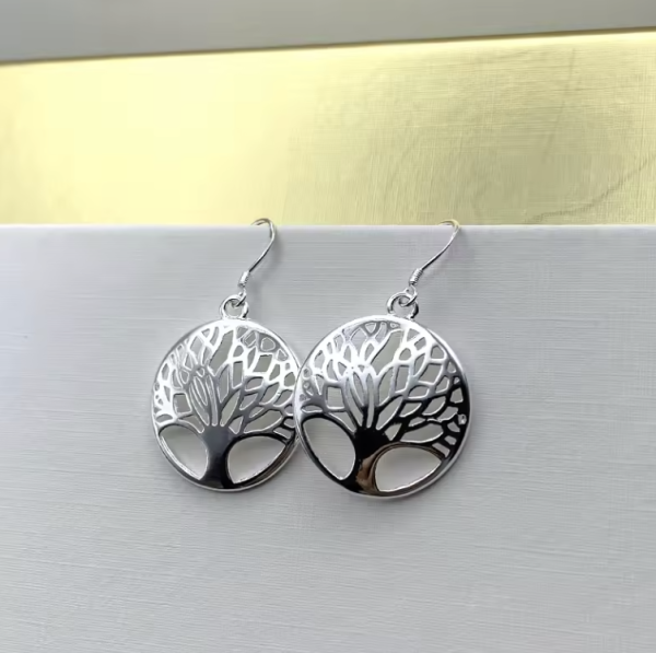 Celtic Tree of Life Earrings – S925 Sterling Silver Symbol of Growth & Strength - Image 4