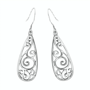 Silver Waterdrop Earrings – S925 Sterling Silver Elegant Drop Earrings
