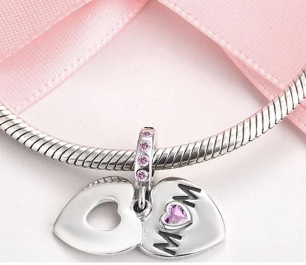Dear Mother Charm – 925 Sterling Silver Sentimental Pendant - Image 3