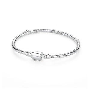 Snake Chain Charm Bracelet – Elegant & Timeless S925 Sterling Silver Bracelet