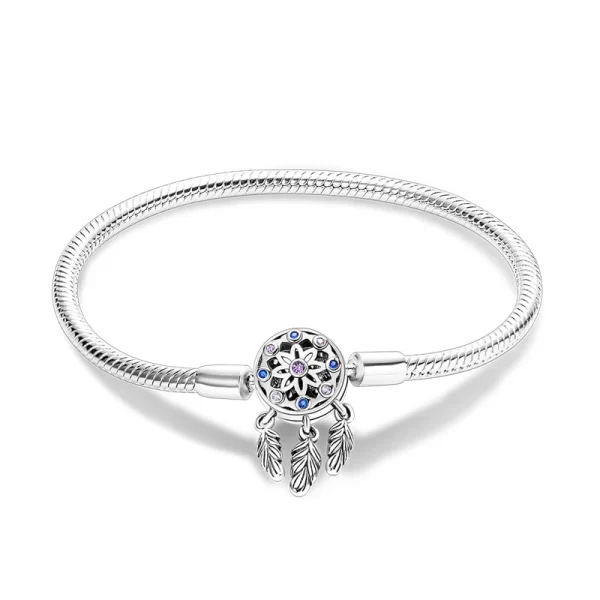 Dream Catcher Bracelet – S925 Sterling Silver Boho-Inspired Jewelry for Free Spirits