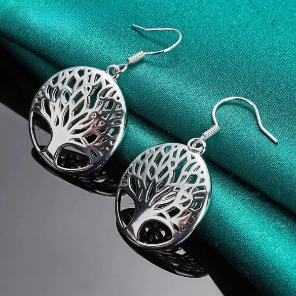 Celtic Tree of Life Earrings – S925 Sterling Silver Symbol of Growth & Strength - Image 2