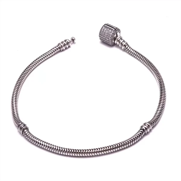 Barrel Clasp Charm Bracelet – Elegant & Adjustable Jewelry for Women - Image 3