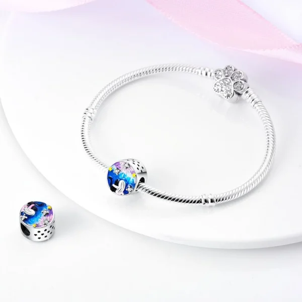 Me and My Cat Charm – Sterling Silver Pet Lover’s Bracelet Pendant - Image 3
