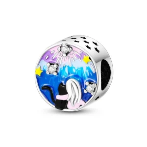 Me and My Cat Charm – Sterling Silver Pet Lover’s Bracelet Pendant