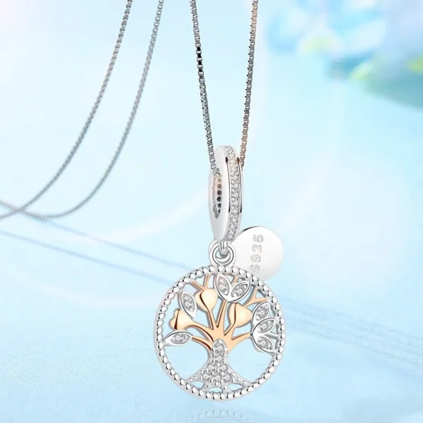 Tree of Life Charm – 925 Sterling Silver Symbol of Growth and Strength - Image 2