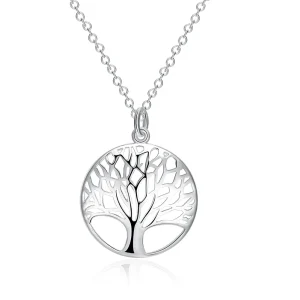 Grand Tree Pendant – S925 Sterling Silver Nature-Inspired Necklace