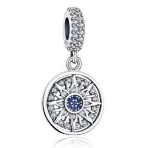 Fatima Sun Charm – S925 Sterling Silver Spiritual Protection Pendant