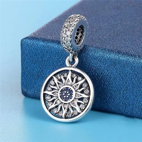Fatima Sun Charm – S925 Sterling Silver Spiritual Protection Pendant - Image 3